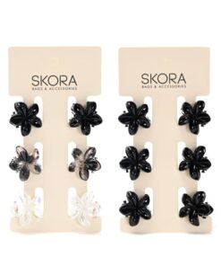 Set broches flor x6u x12 Set