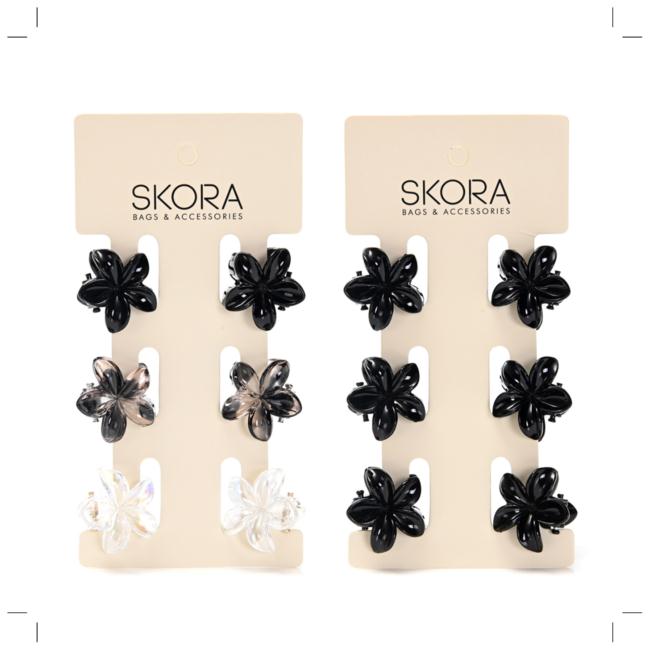 Set broches flor x6u x12 Set