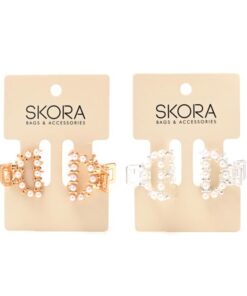 Set broche perlas x2unid x 12 Set