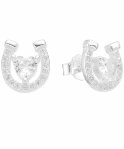 ARO PLATA HERRADURA C/ZIRCONES. PESO APROX 1.70 GR.