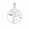 DIJE PLATA ÁRBOL DE LA VIDA CON ZIRCONES. PESO APROX 1.37 GRS.