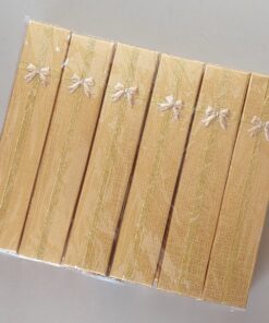 ESTUCHE PARA PULSERA DORADO X 12 UNIDADES. MEDIDAS 4 X 21 CM