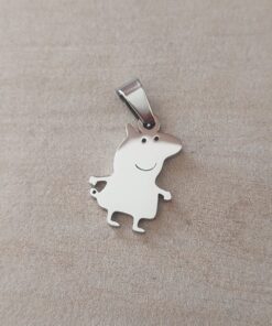 DIJE DE ACERO PEPPA. MEDIDAS 14 X 17 MM