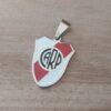 DIJE DE ACERO ESCUDO CARP ESMALTADO. MEDIDAS 20 X 25 MM