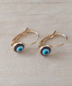 ARO DE ACERO DORADO BRISURA CON OJITO TURCO 6 MM