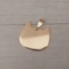 DIJE DE ACERO DORADO GATITO PARA GRABAR – 1MM ESPESOR. PULIDO UN SOLO LADO. 25 MM