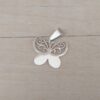 DIJE DE ACERO MARIPOSA CALADA. TAMAÑO 22 MM X 20 MM.