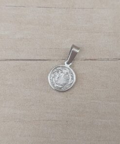 DIJE DE ACERO MEDALLA DE SAN BENITO 10 MM