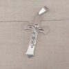 DIJE DE ACERO CRUZ CON CRISTO 25 X 45 MM