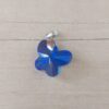DIJE DE ACERO MARIPOSA DE ACRÍLICO AZUL. 18 X 15 MM