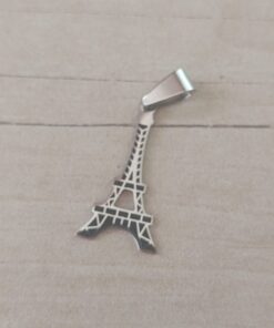 DIJE DE ACERO TORRE EIFFEL. 15 X 25 MM