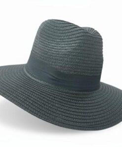 SOMBRERO NEGRO CON CINTA NEGRA