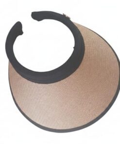 VISERA DE RAFIA COLOR MARRON