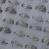 ANILLOS DE ACERO VARIOS STRASS X 36 UNIDADES SURTIDOS EN MEDIDAS Y MODELOS. (MEDIDAS DEL 17 AL 21)