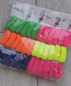 SET COLITAS ANCHAS X 3 UNIDADES COLORES FLUO X 12 BLISTERS