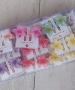 Blister Broche flor 4,5 cm x 2 unid unidades. Caja x 30 blister (60 broches en total)