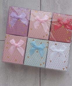 ESTUCHE PARA CONJUNTOS X 12 UNIDADES MULTICOLOR. MEDIDAS 7 X 9 CM