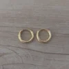 Aro de acero dorado bisagra