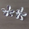 Aro de acero blanco flor bombe con fru fru