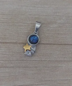 dije de acero astronauta con estrella