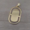 dije de acero dorado para grabar