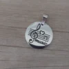 dije de acero de musica pentagrama