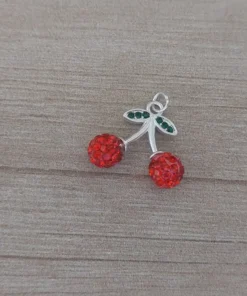 dije de acero blanco guinda o cereza