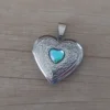 dije de acero relicario corazon