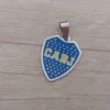 dije de acero club esmaltado