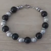 pulsera de acero bolitas