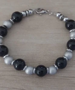 pulsera de acero bolitas