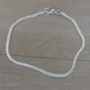 pulseras de acero blanco plana