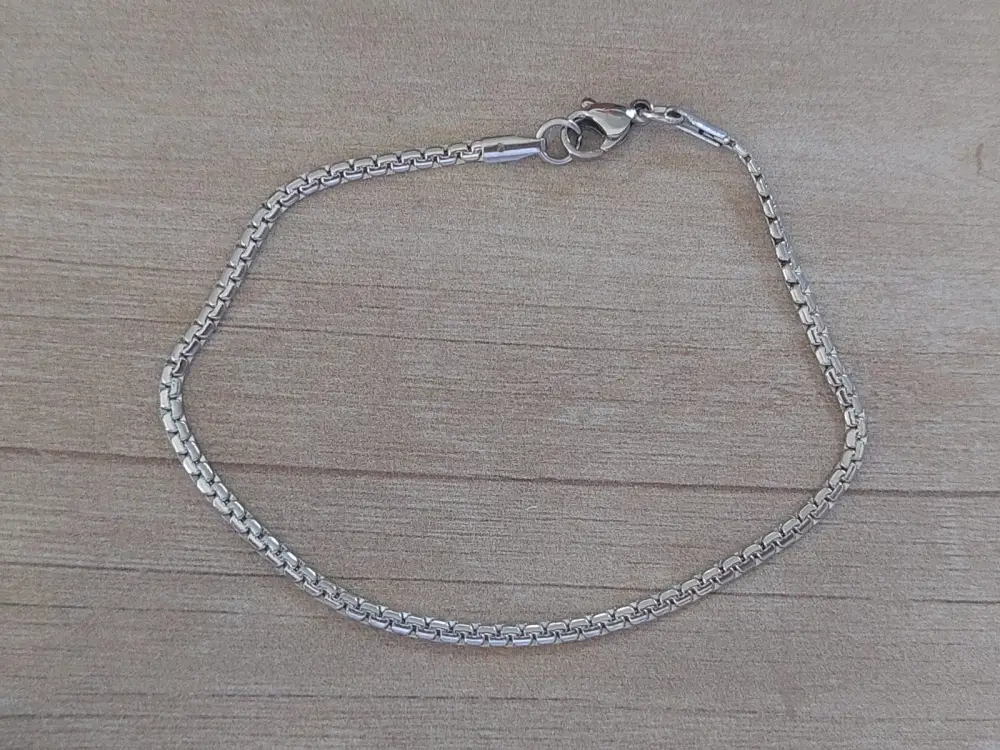pulseras de acero plana