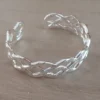Esclava acero blanco calada