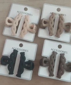 Broches con forma de trenza