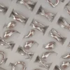 Caja de anillos de acero chunky