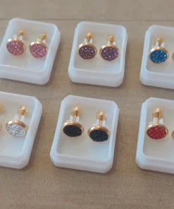 Abridor acero dorado strass