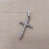 Dije de acero cruz