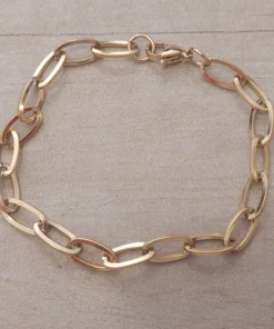 Pulsera de acero dorado