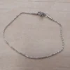 PULSERA DE ACERO VENECIANA RETORCIDA. LARGO 19 CM.