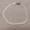PULSERA DE ACERO VÍBORA CHATA 3 MM CON CORAZONES Y LEYENDA I LOVE YOU. LARGO 19 CM