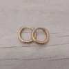 Aro argolla bisagra de acero dorado