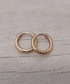 Aro argolla bisagra de acero dorado