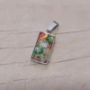 Dije de acero rectangular