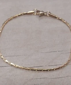 Pulsera de acero dorado cardano