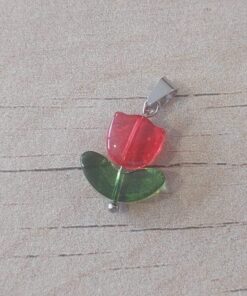 Dije de acero tulipan