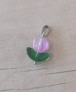 Dije de acero tulipan