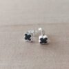 ARO DE ACERO BLANCO VAN CLEEF 7 MM COLOR NEGRO