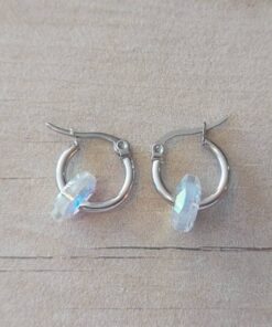 ARO DE ACERO ARGOLLA 14 MM CON DONA TORNASOL