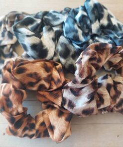 SCUNCY ESTAMAPADO ANIMAL PRINT 4 COLORES X 12 UNIDADES